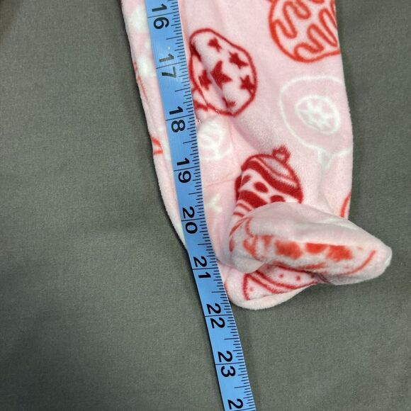 Falls Creek Fleece Footed Sleeper / 3-6M Baby Girls / Pink / Ornaments Christmas - Picture 3 of 10